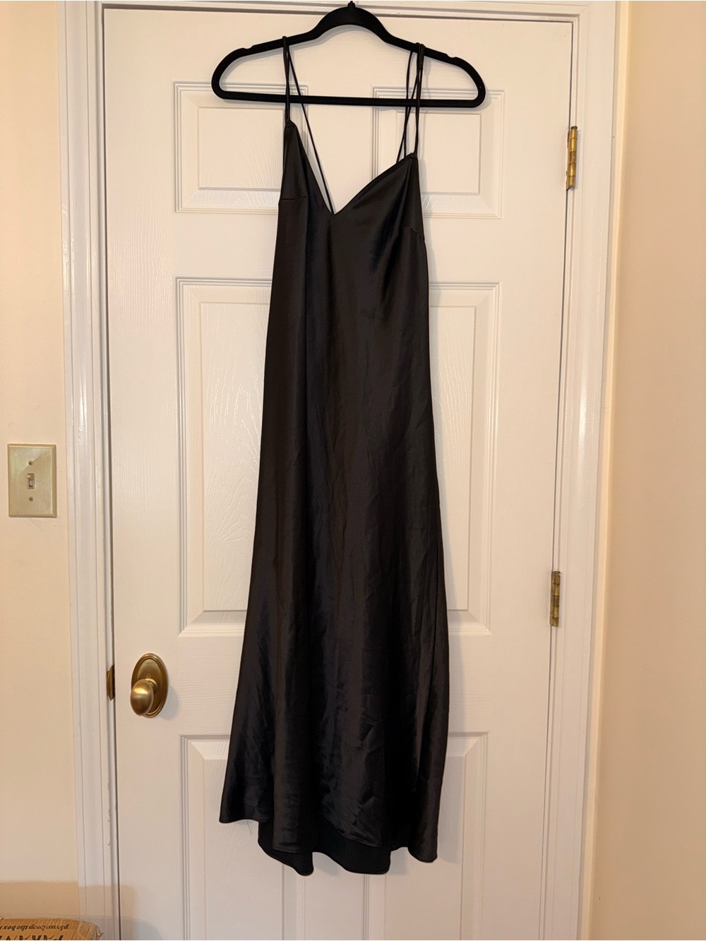 Victoria's Secret Black Satin Night Gown